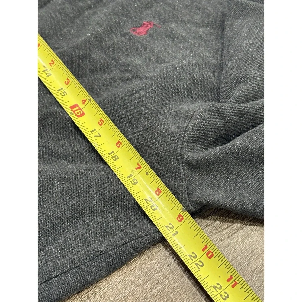 Polo Ralph Lauren‎ Polo Men's Dark Gray Long Sleeve Collared Size Large Cotton